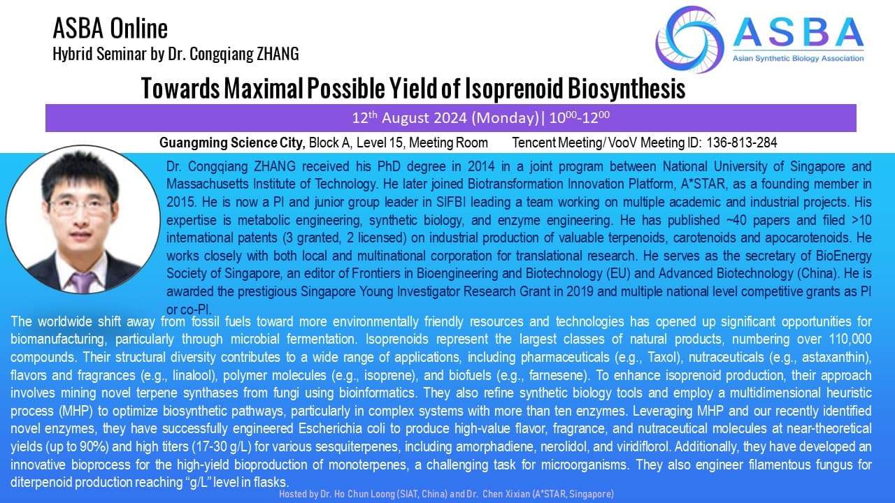 towards maximal possible yield of isoprenoid biosynthsis